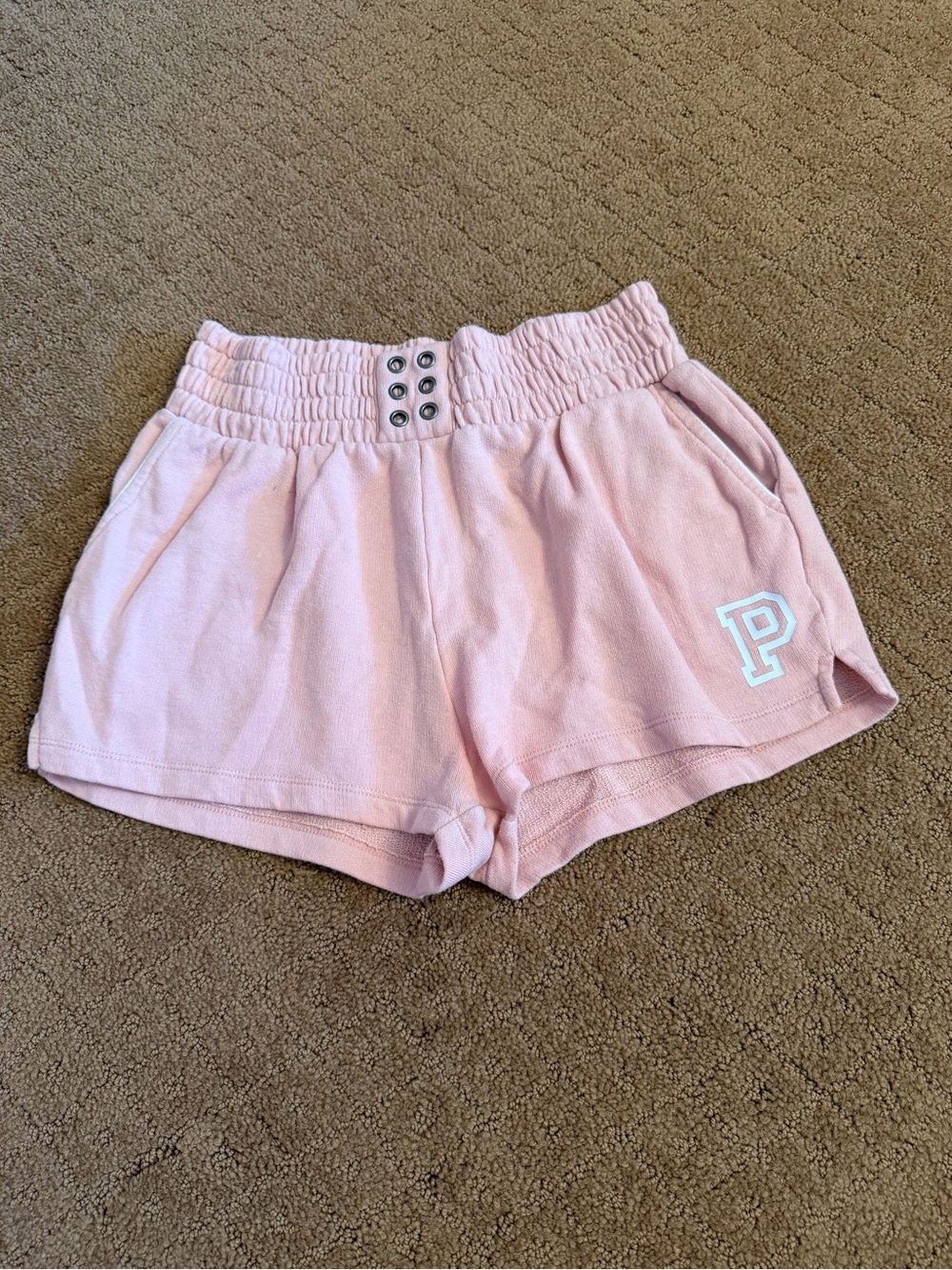 Victoria’s Secret PINK high Rise Blush Pink Sweat Shorts Women’s Size XS